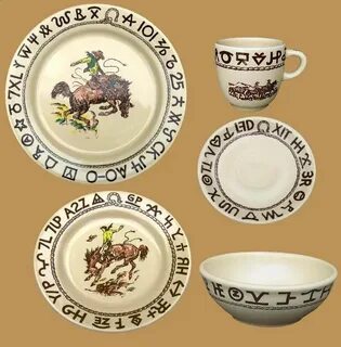 Westward Ho Rodeo Dinnerware 20Pc Set Western dinnerware, Di