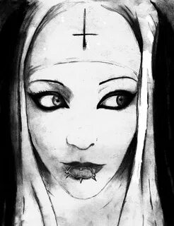 Nun from None Drawing by Justin Kautz Pixels