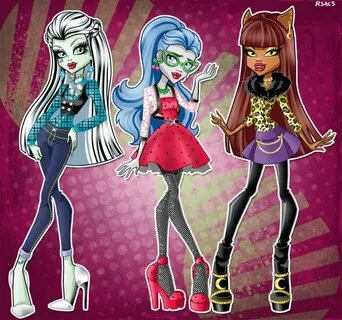 Updated fashions part 1 Monster high art, Monster high chara