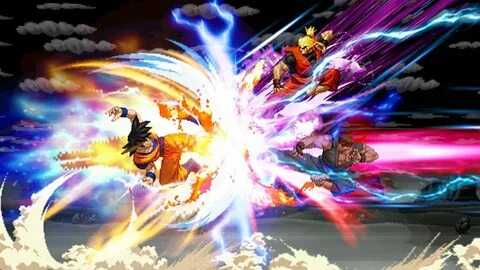 MUGEN Son Goku vs Street Fighter Tag Team Dragon Ryu & Drago