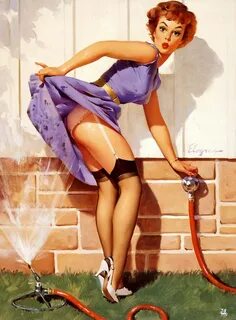 Pin-up - художник Джил Элвгрен (Gil Elvgren)