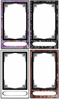 Tarot card templates by https://www.deviantart.com/fararden 