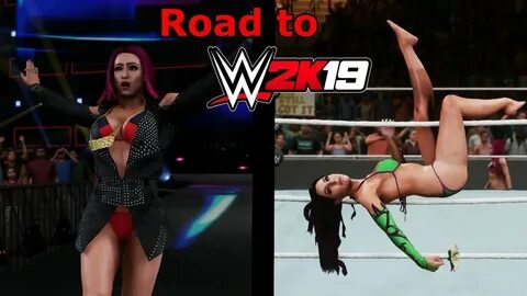 Sasha Banks Vs Peyton Royce Road to WWE 2K19 #02 WWE 2K18 Ma