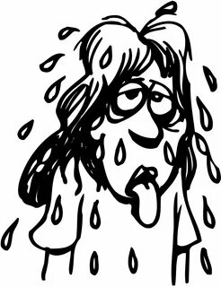 Woman Sweating Clipart - Фото база