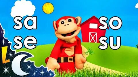 Sílabas sa se si so su - El Mono Sílabo - Videos Infantiles 