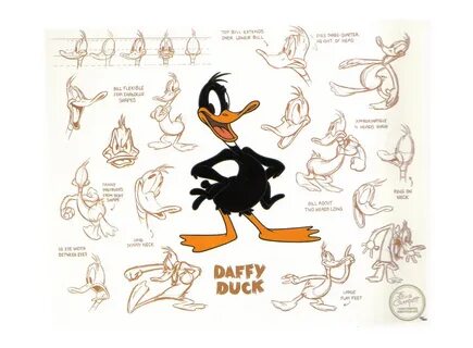 Daffy Duck - Model Sheets Traditional Animation