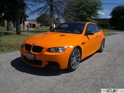 Gloss Orange BMW M3 - Vehicle Customization Shop Vinyl Car W