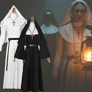 Заклятие 2 монахини valak сестра косплей костюм ужасов на Хэ