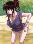 Safebooru - 1girl basilisk basilisk (manga) breasts brown ha