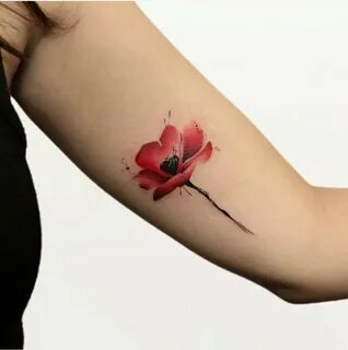 Flower Watercolor Tattoo Images - The Style Inspiration