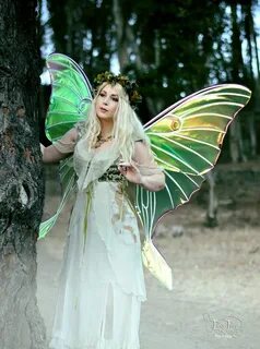 Giant Luna Moth Painted Wings Fairy Near Tree 1 Fairy cospla