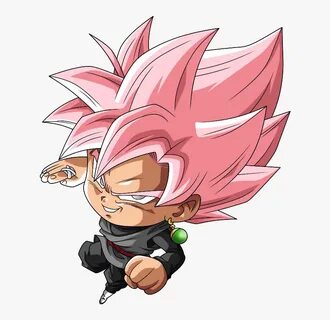 Goku Black Ss Rose - Black Goku Rose Chibi, HD Png Download 