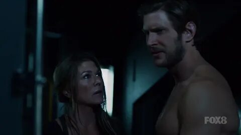 ausCAPS: Greyston Holt shirtless in The 100 6-09 "What You T