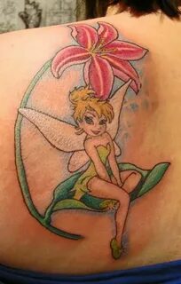 10+ Tinkerbell Tattoos On Back Shoulder Disney tattoos, Arm 