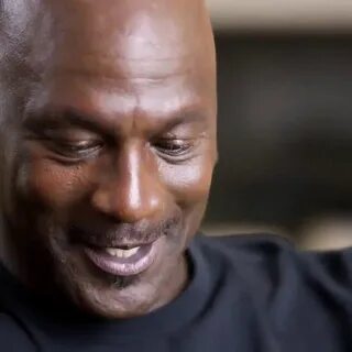Michael Jordan laughing at his iPad