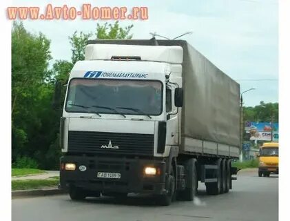 AB 1489-3, MAZ 5440 (Gomel Oblast) License plate Belarus