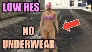 Low Resolution Character No Underwear GTA Online Female Outf