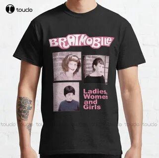 Новая классическая футболка Bratmobile Band, рубашки для дев