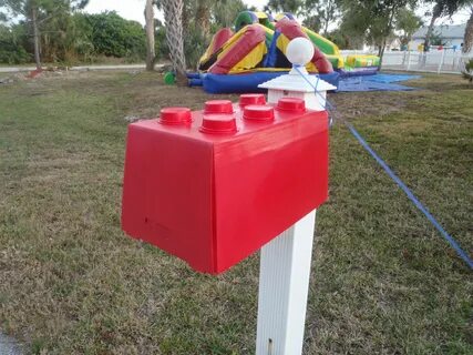 Lego theme Birthday Party Ideas Photo 15 of 28 Diy mailbox, 