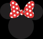 Create meme "the Minnie ears with bow pattern, mini mouse st