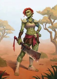Female Orc, Igor Mota Female orc, Character art, Dungeons an