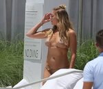 LeAnn Rimes showing side-boob and pokies in tiny bikini at t