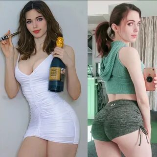 Amouranth på Twitter: Left or right?Dressed up or in gym ra 
