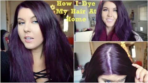 How I Dye My Hair Purple Without Bleach VLOG - YouTube