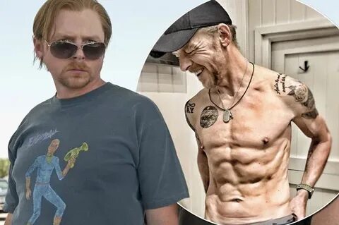 Actor Simon Pegg transforms his body to get lean for a movie