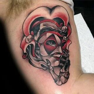 50 Jester Tattoo Designs For Men - Entertainer Ink Ideas