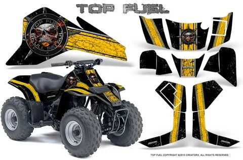 Suzuki-LT80-CreatorX-Graphics-Kit-Top-Fuel-Yellow-Black CREA