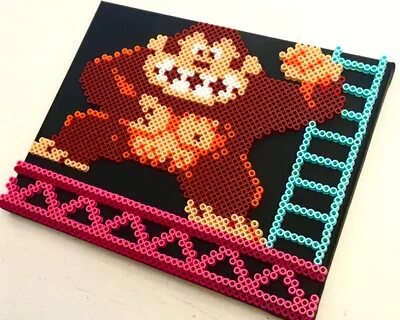 3D Donkey Kong Retro Gaming 8 бит пиксельного искусства. Ets