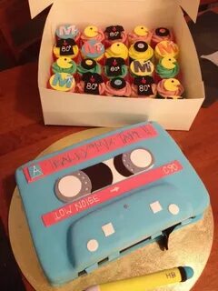 Cassette Tape Cake - Music / Musical Instruments 80s birthda