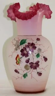 Розовые цветочные вазы. Ретро арт стекло.. Обсуждение на Liv