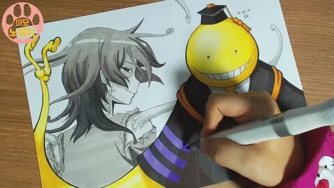 YN 암살교실 살생님 그림 그리기(assassination classroom Koro sensei drawi