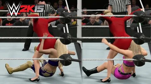 WWE 2K15 PC Mod - Lana performing the Stinkface on every Div