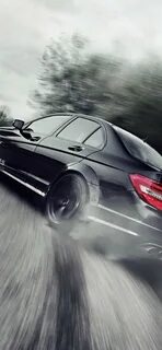 Mercedes C63 Amg Drift - 1125x2436 - Download HD Wallpaper -