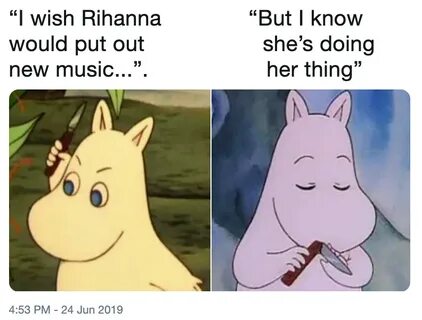 I wish Rihanna would put out new music.. But I know she’s do