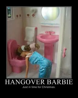 hangover barbie, funny christmas pictures - Dump A Day