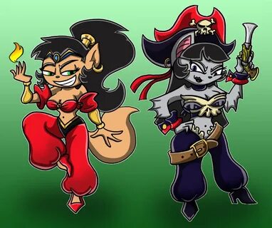 Shantae Kitty and Risky Boots Malmsteen by shinragod -- Fur 