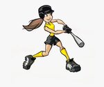 Women"s Softball Clip Art Clipart Download - Softball Player