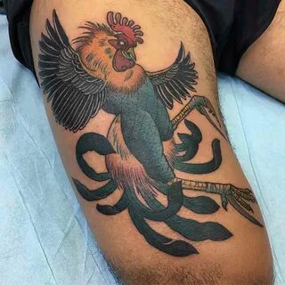 Tattoo Fighting Rooster Art / Tattoo Uploaded By Rebecca Fig