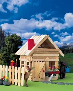 15 Homemade Popsicle Stick House Designs - Hative Popsicle s