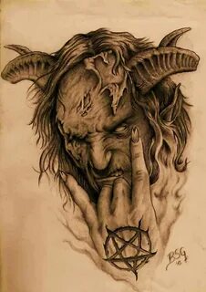 Amazinly done Demon tattoo, Evil tattoos, Wizard tattoo