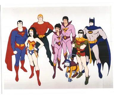 Show full-size image of Super Friends Vintage 11X14 Color Cartoon TV Memora...