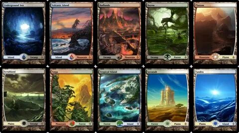 Magic Trading Cards Dual Land Set Full Art: sokolovoles Coll