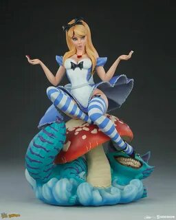 J Scott Campbell Alice in Wonderland Statue by Sideshow Side