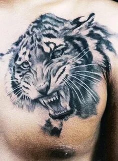 Tiger tattoo by Carlos Torres Post 6204 White tiger tattoo, 