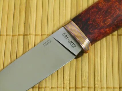 Нож из ZDP-189 с ламинатом и амбойной - Популярное оружие