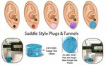 Colorful Silicone Ear Gauges Flesh Tunnel Plug Expander Stre